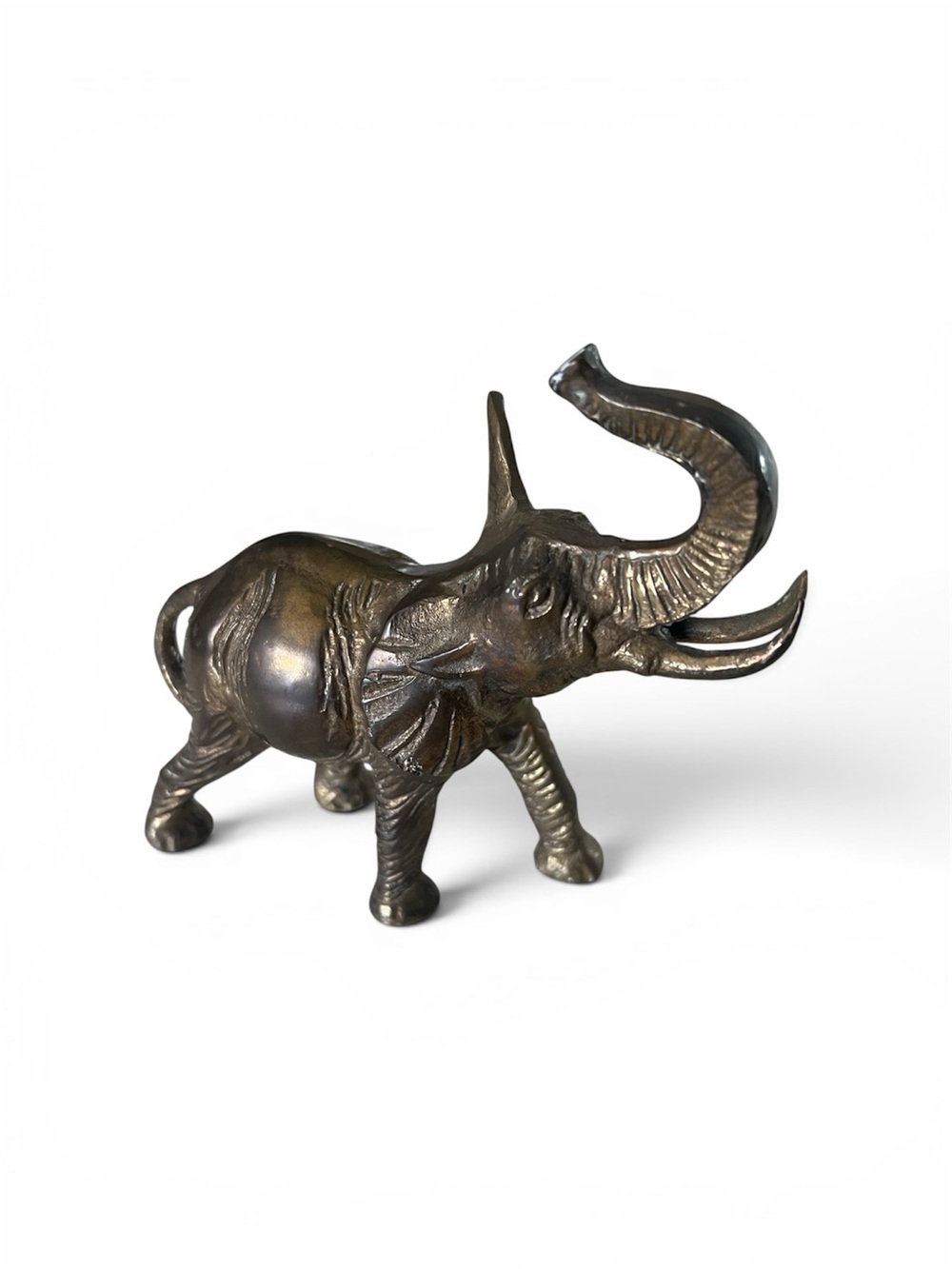 Antique Brass Elephant Figurine
